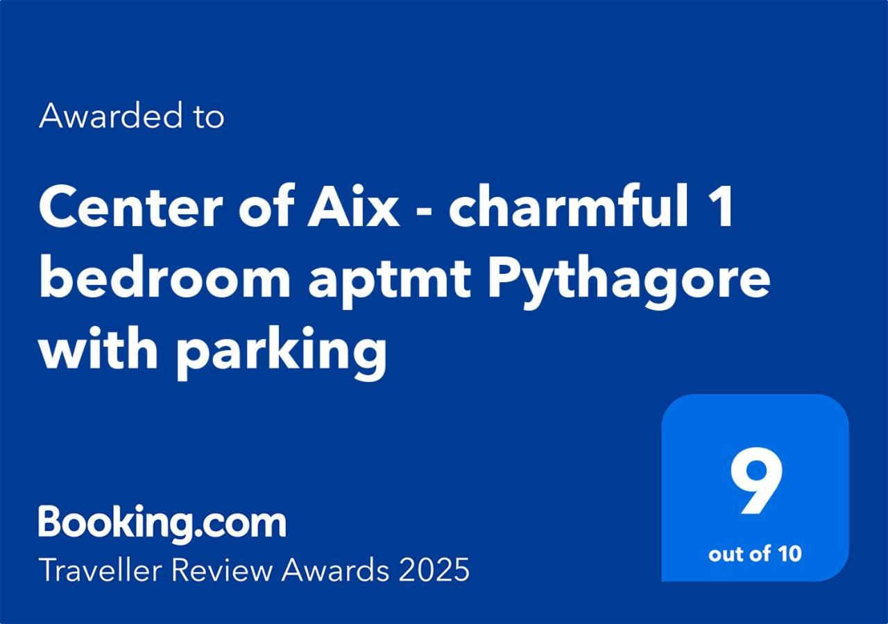 Centre D'Aix - Charmant Appartement 1 Chambre Pythagore Avec Parking Aix-en-Provence Exteriér fotografie
